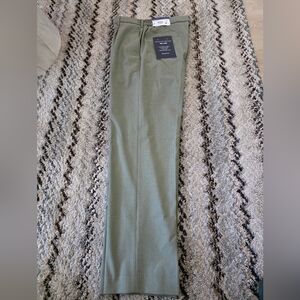 Tommy Hilfiger Mens Dress Pants 33x32 Wrinkle Free Green Career $95 Relax Fit